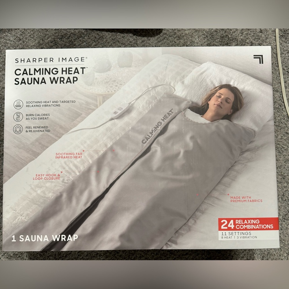 Sharper Image Calming Heat Sauna Wrap. Never opened or used!!